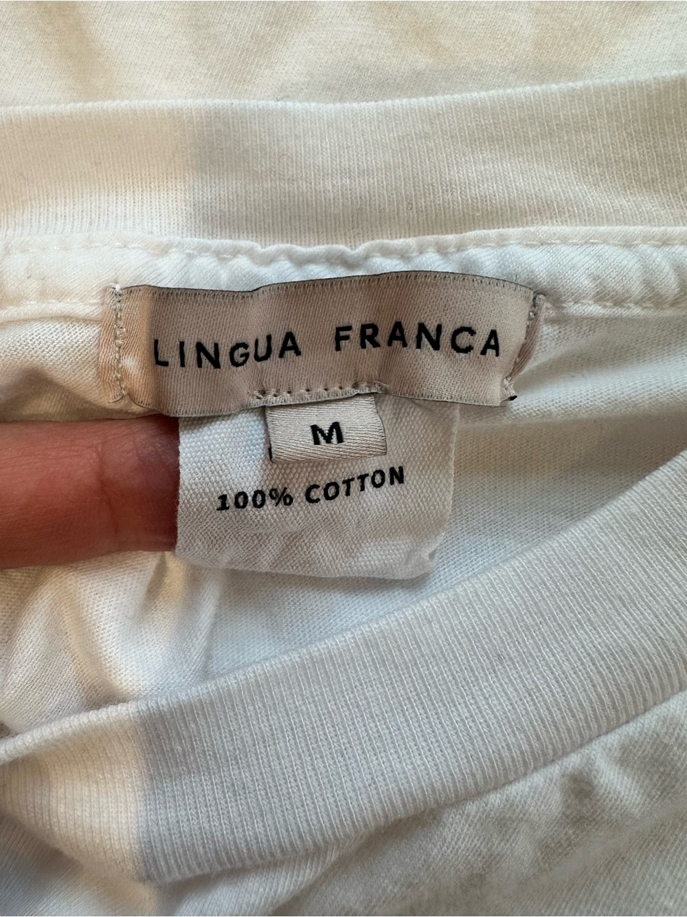 Lingua Franca Nineteen Seventy Three Embroidered Tee M - Picture 8 of 9